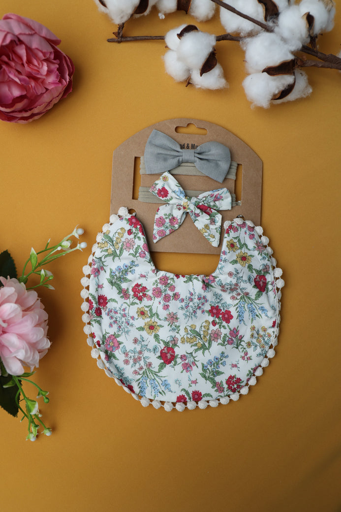 print bow headband for baby girls