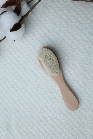 wooden hair brush