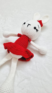RED CROCHET DOLL TOY