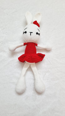 RED CROCHET DOLL TOY