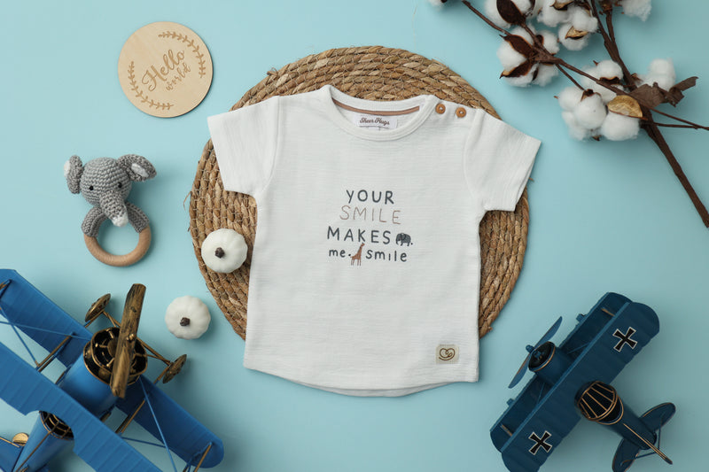 SET OF 6 - T-SHIRT+PANTS+REVERSIBLE JACKET+ELEPHANT CROCHET TOY+MILESTONE CARD (SSNB01,SSNB04A,SSNB05B,F2,E7)