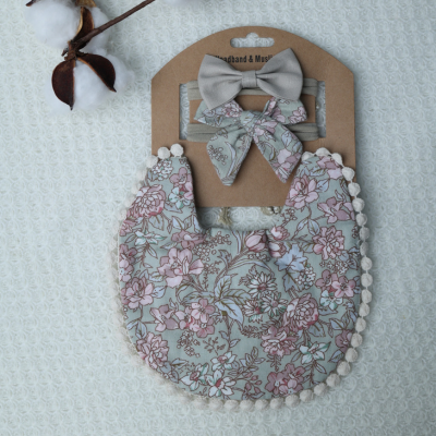 print bow headband for baby girls