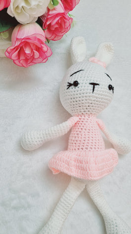 PINK CROCHET DOLL TOY