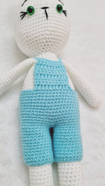 BLUE CROCHET DOLL TOY