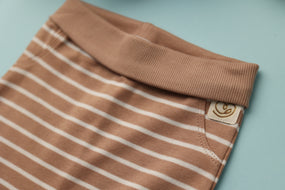 STRIPES FULL BROWN PANTS