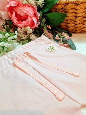 WHITE TOP HALF SLEEVES & BABY PINK PANTS (SSNG04B,SSNG13C)