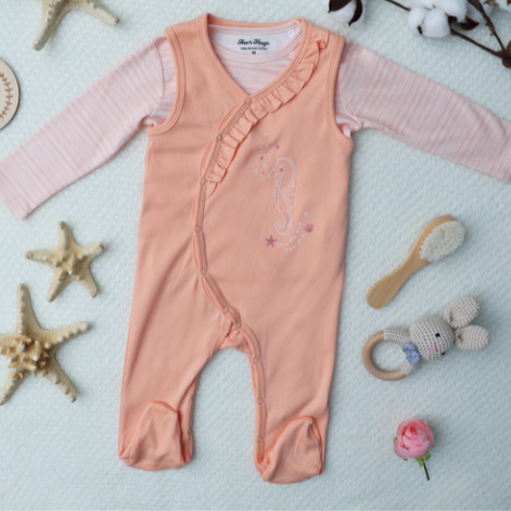 FULL ORANGE + TSHIRT ROMPER