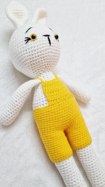 YELLOW CROCHET DOLL TOY