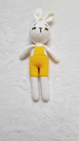 YELLOW CROCHET DOLL TOY